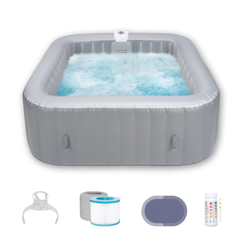 Constant Temperature Heating Bathtub Athroom Fixture Whirlpool Inflatable Bathtubs Household Outdoor Massage Bubble Whirlpool