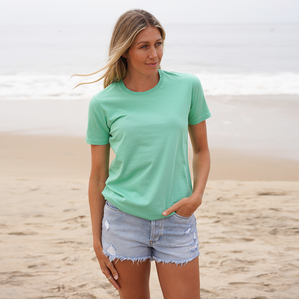 Womens Short Sleeve Crew Neck