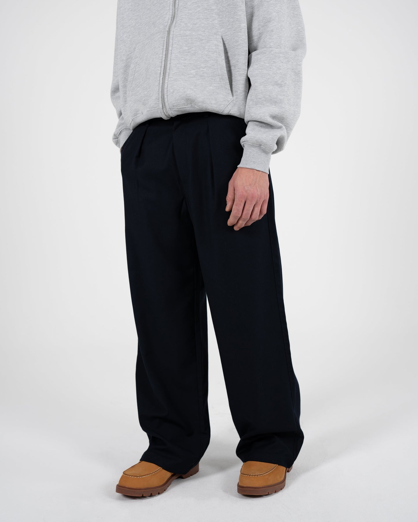 SoHo Pleated Pants Vintage Navy