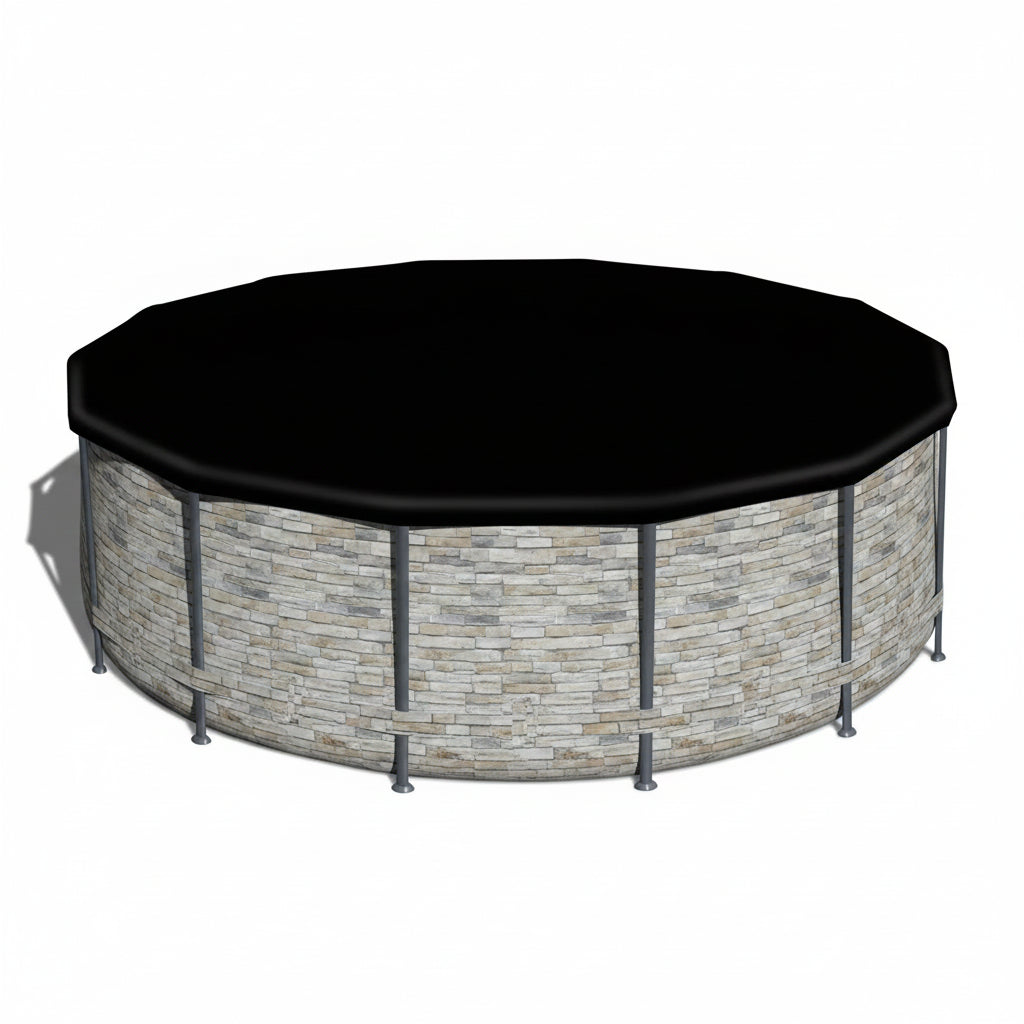 Ground Swimming Pool with Pump & Cover