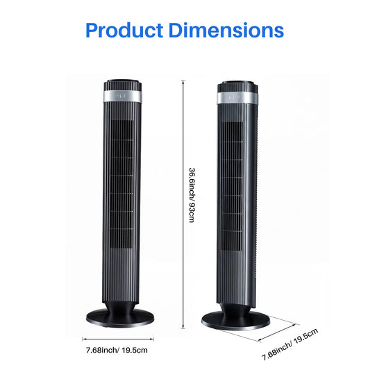 Silent Breeze Sleep Tower Fan